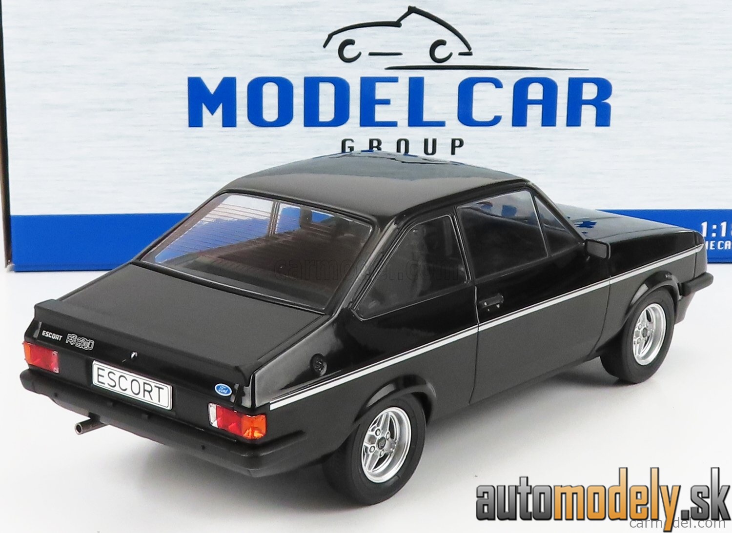 MCG - FORD ENGLAND ESCORT MKII RS2000 LHD 1977 BLACK - 1:18