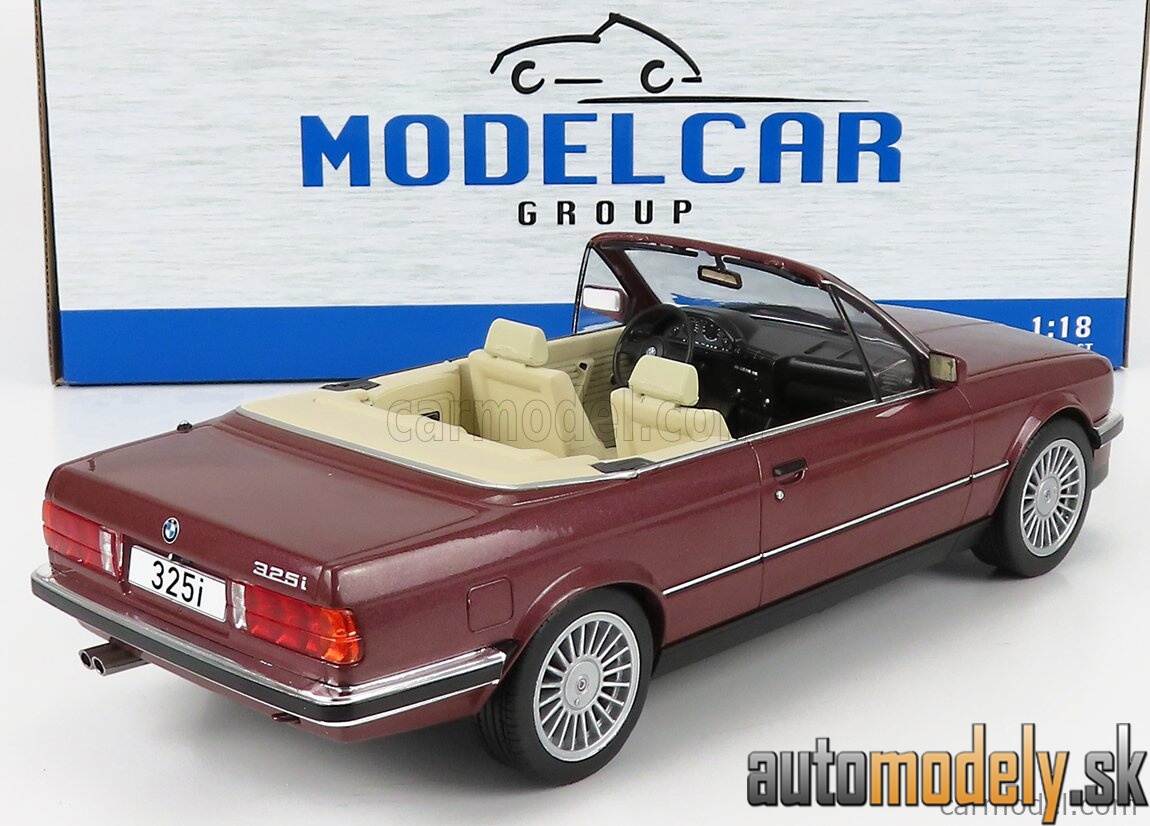 MCG - BMW 3-SERIES 325i (E30) CABRIOLET 1989 RED - 1:18