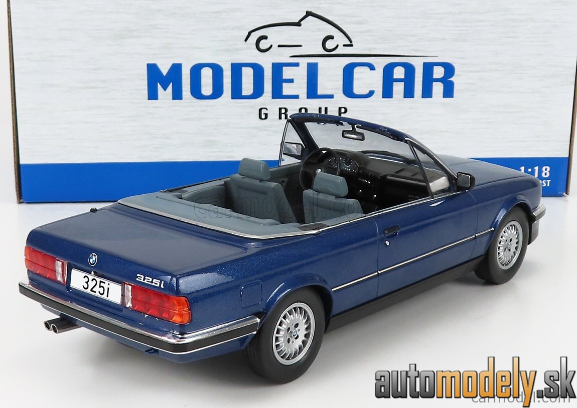 MCG - BMW 3-SERIES 325i (E30) CABRIOLET 1989 BLUE - 1:18