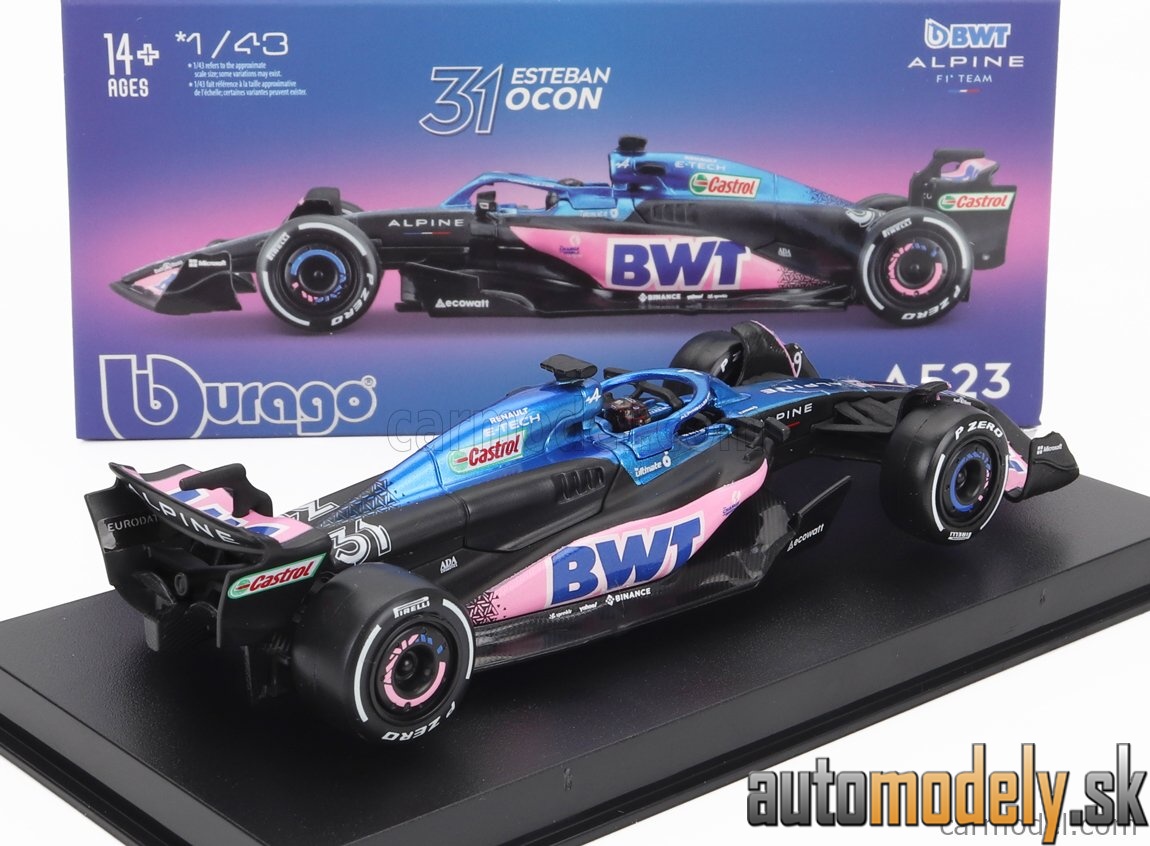 Bburago - RENAULT F1 A523 TEAM BWT ALPINE F1 N 31 SEASON 2023 ESTEBAN OCON - 1:43