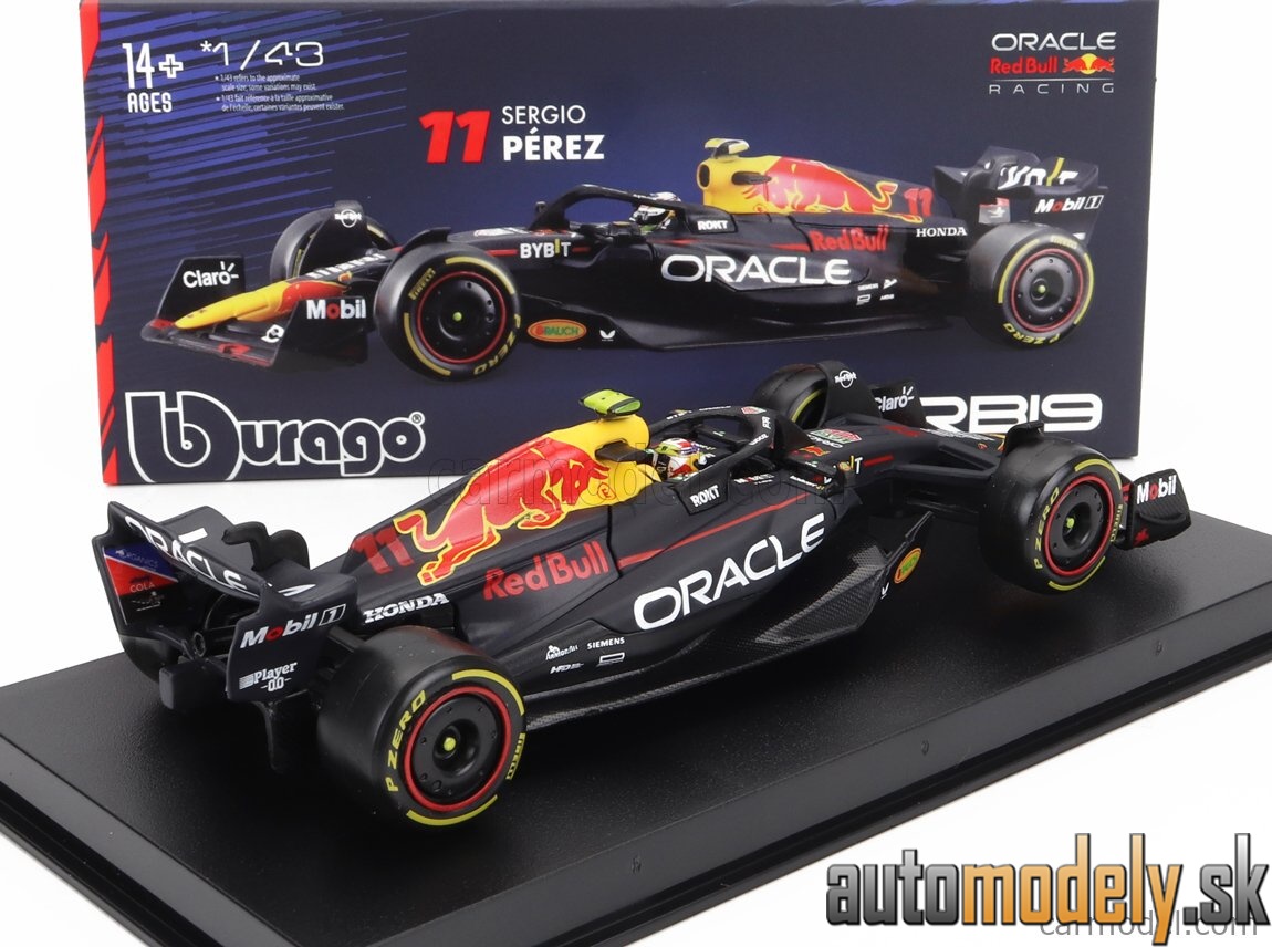 Bburago - RED BULL F1 RB19 TEAM ORACLE RED BULL RACING N 11 SEASON 2023 SERGIO PEREZ - 1:43