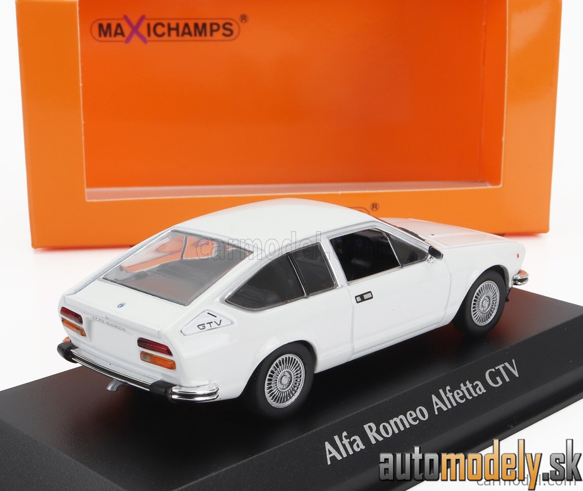 Minichamps - ALFA ROMEO ALFETTA GTV COUPE 1976 WHITE - 1:43
