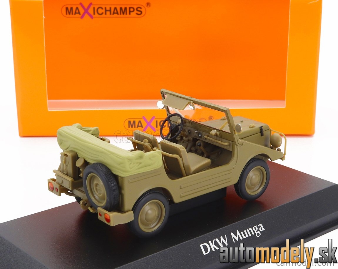 Minichamps - DKW MUNGA CABRIOLET OPEN 1965 MILITARY KHAKI - 1:43