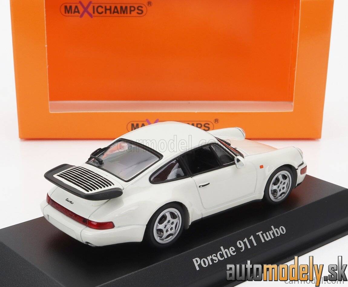 Minichamps - PORSCHE 911 964 TURBO COUPE 1990 WHITE - 1:43