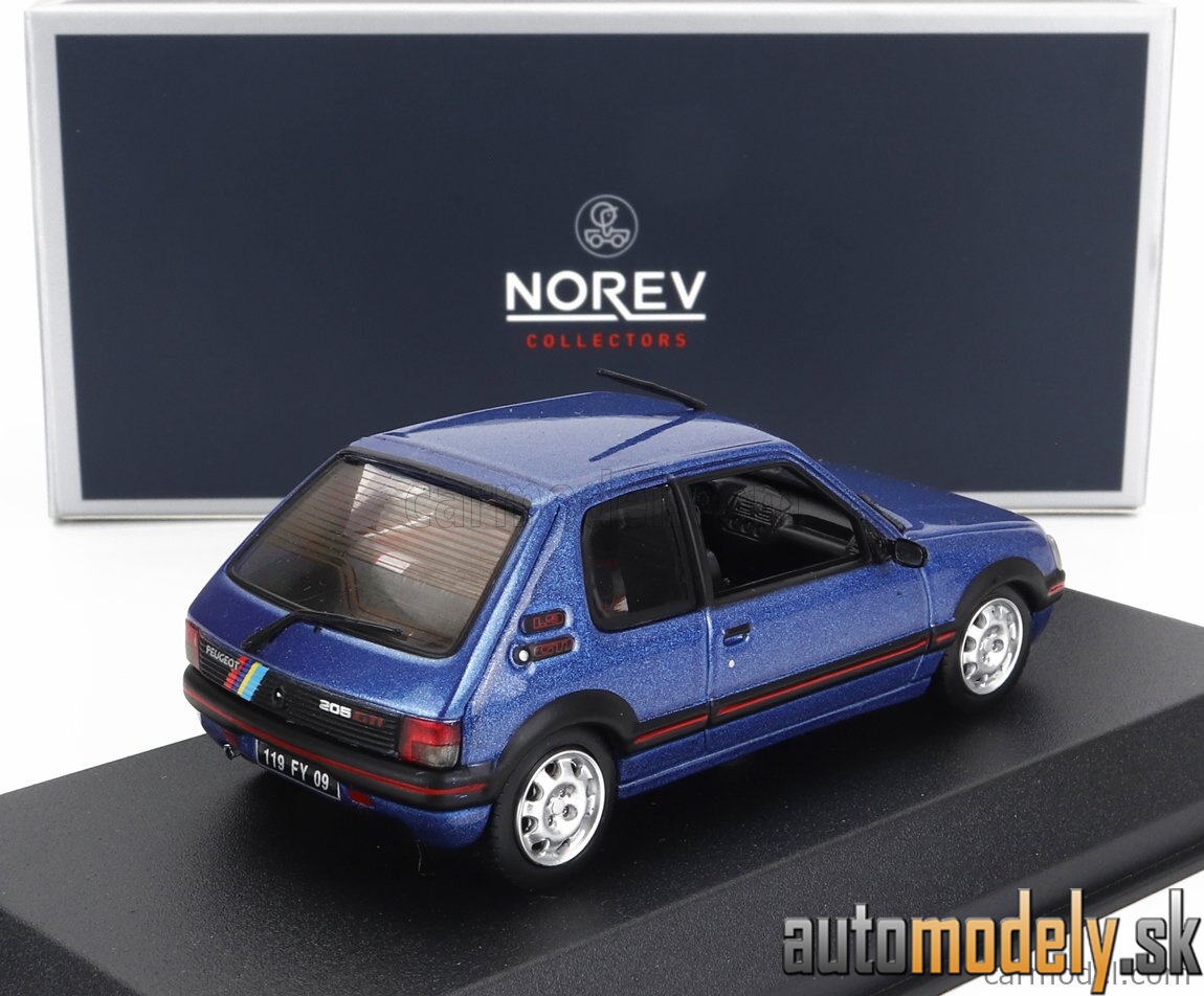 Norev - PEUGEOT 205 1.9 GTi 1992 MIAMI BLUE - 1:43