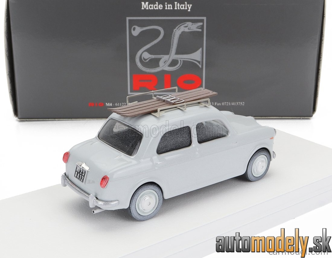 RIO - FIAT 1100 VACANZE INVERNALI - WINTER HOLIDAYS 1957 GREYN - 1:43