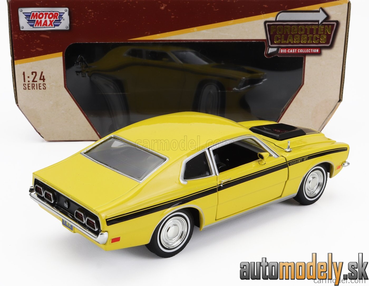 Motormax - MERCURY COMET GT COUPE 1971 YELLOW - 1:24