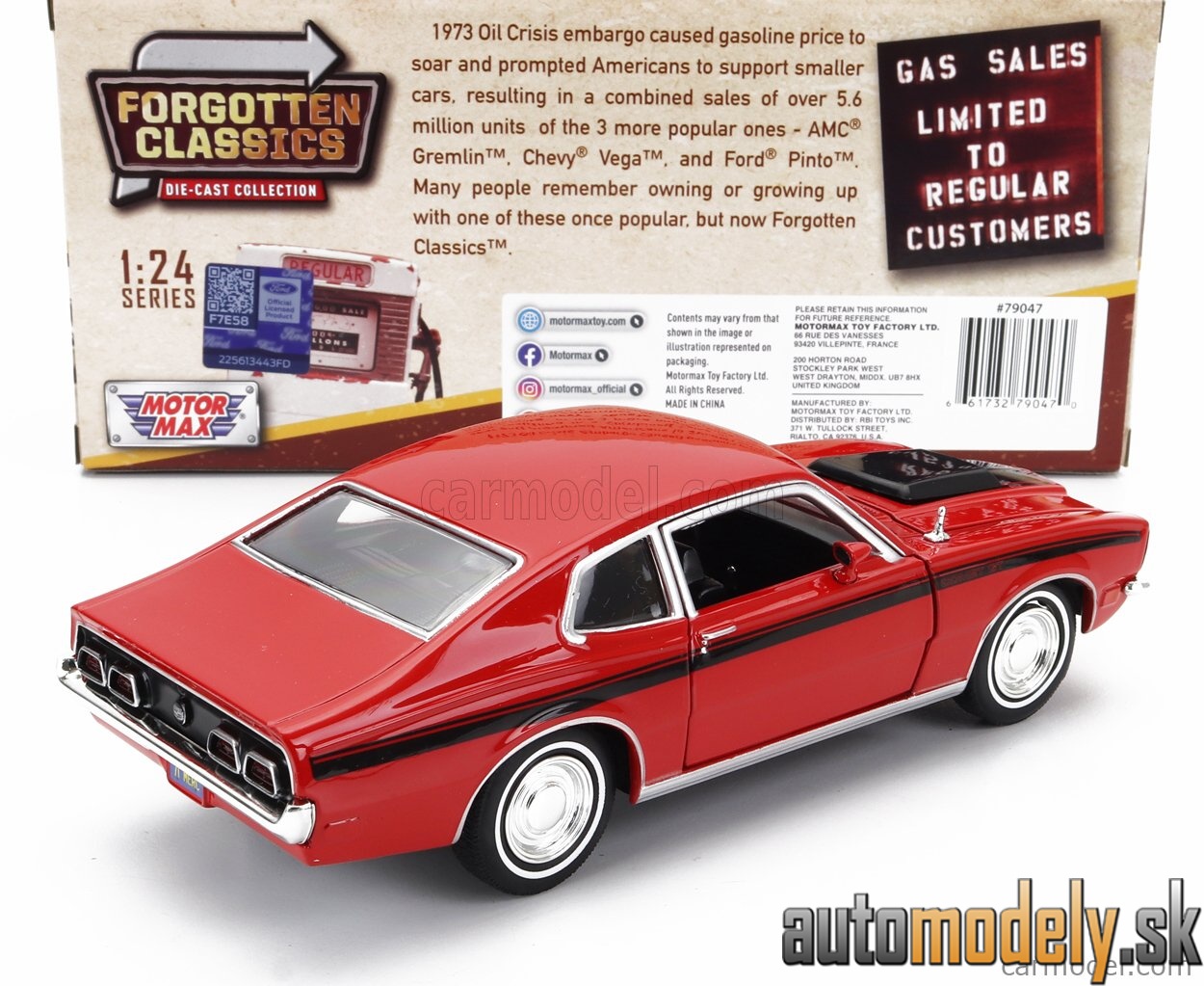 Motormax - MERCURY COMET GT 1971 RED BLACK - 1:24