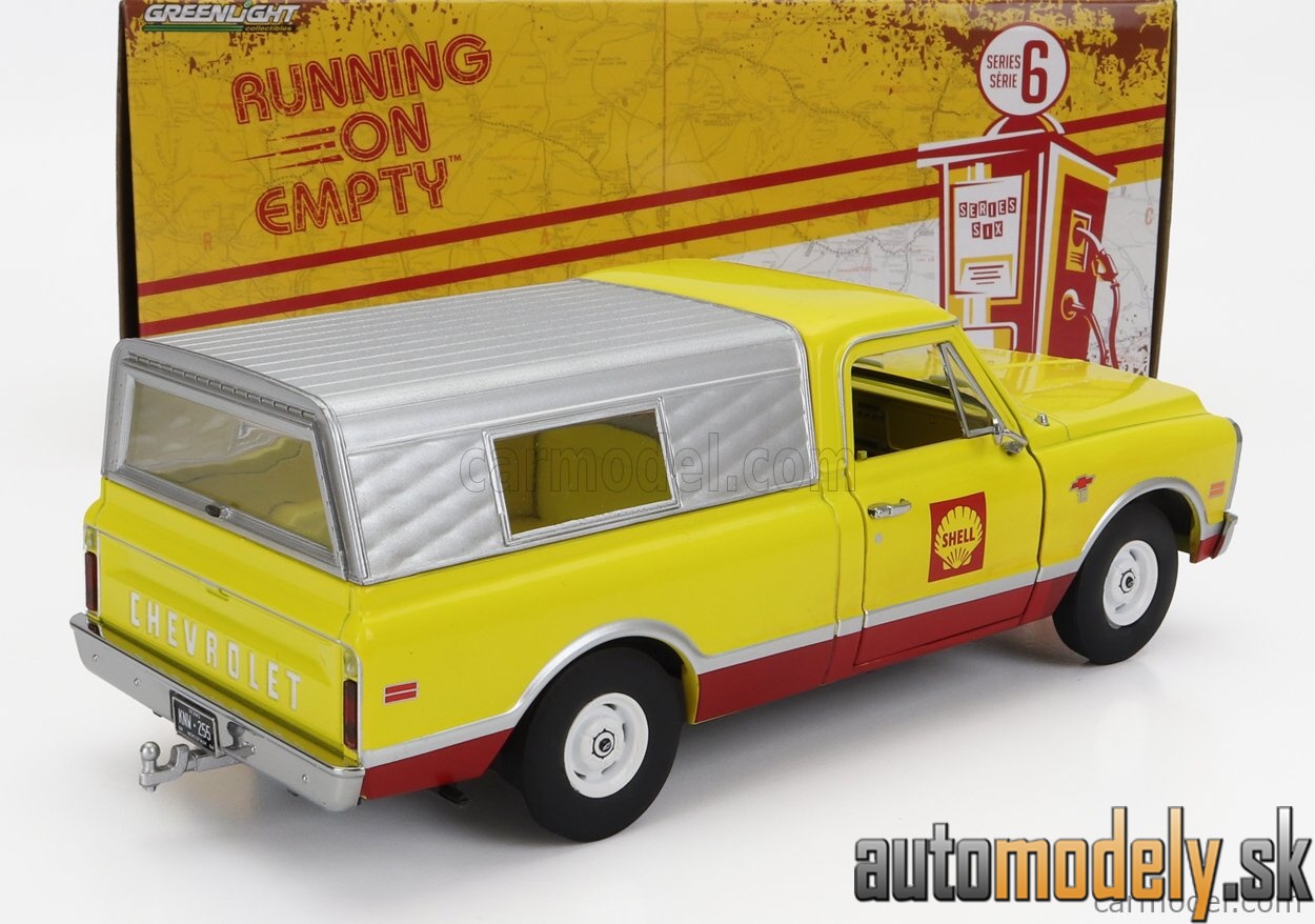 GreenLight - CHEVROLET C-10 PICK-UP SHELL 1968 YELLOW SILVER - 1:24