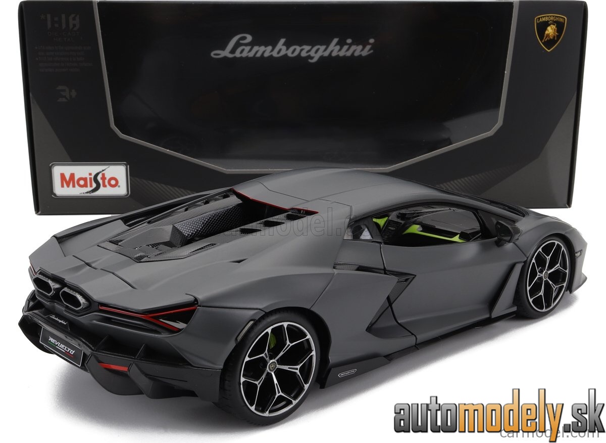 Maisto - LAMBORGHINI REVUELTO HYBRID 2023 VULCANO MATT GREY - 1:18