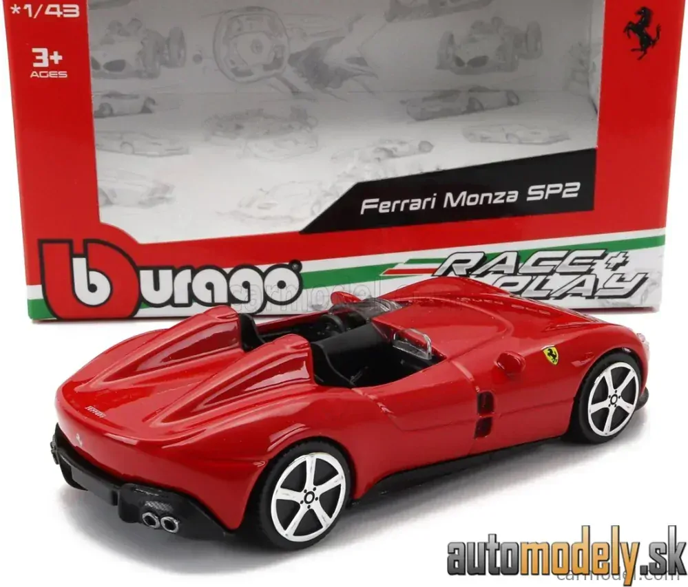 Bburago - FERRARI MONZA SP2 2018 ROSSO CORSA RED - 1:43
