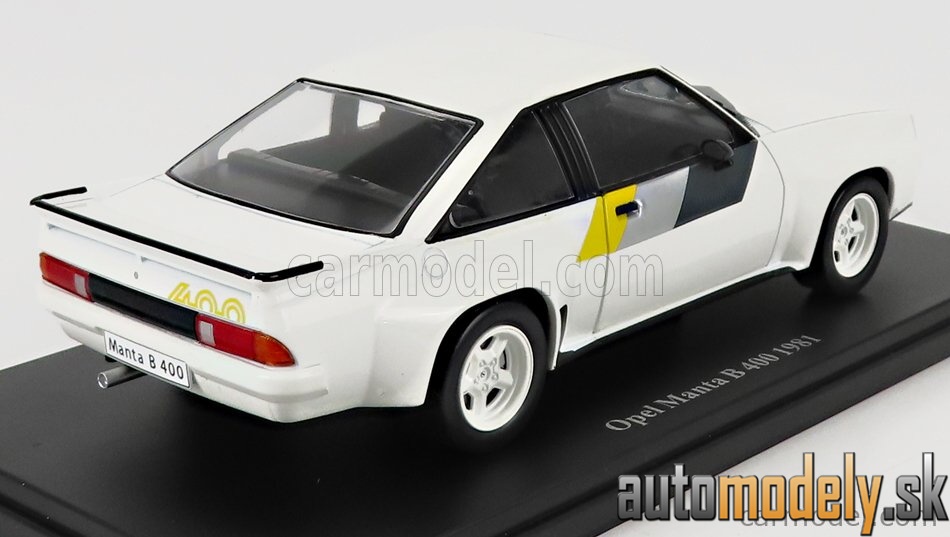 Hachette - OPEL MANTA 400 RALLYE 1981 WHITE - 1:24