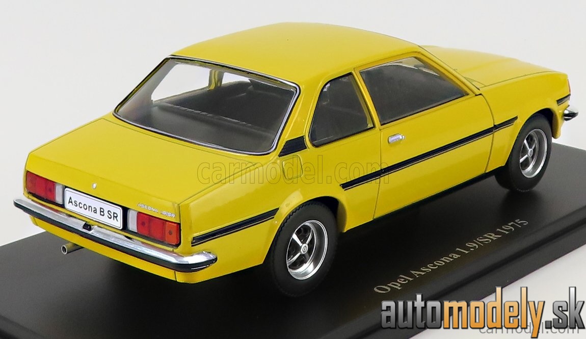 Hachette - OPEL ASCONA 1.9 SR 1975 YELLOW - 1:24