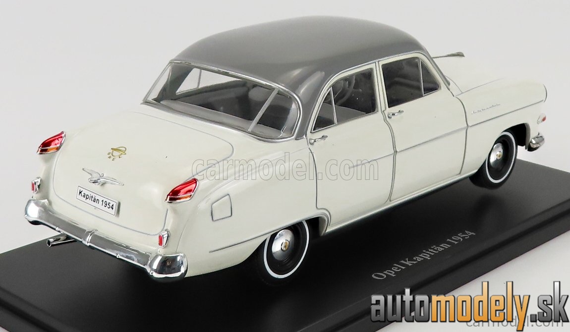 Hachette - OPEL KAPITAN 1954 WHITE GREY - 1:24