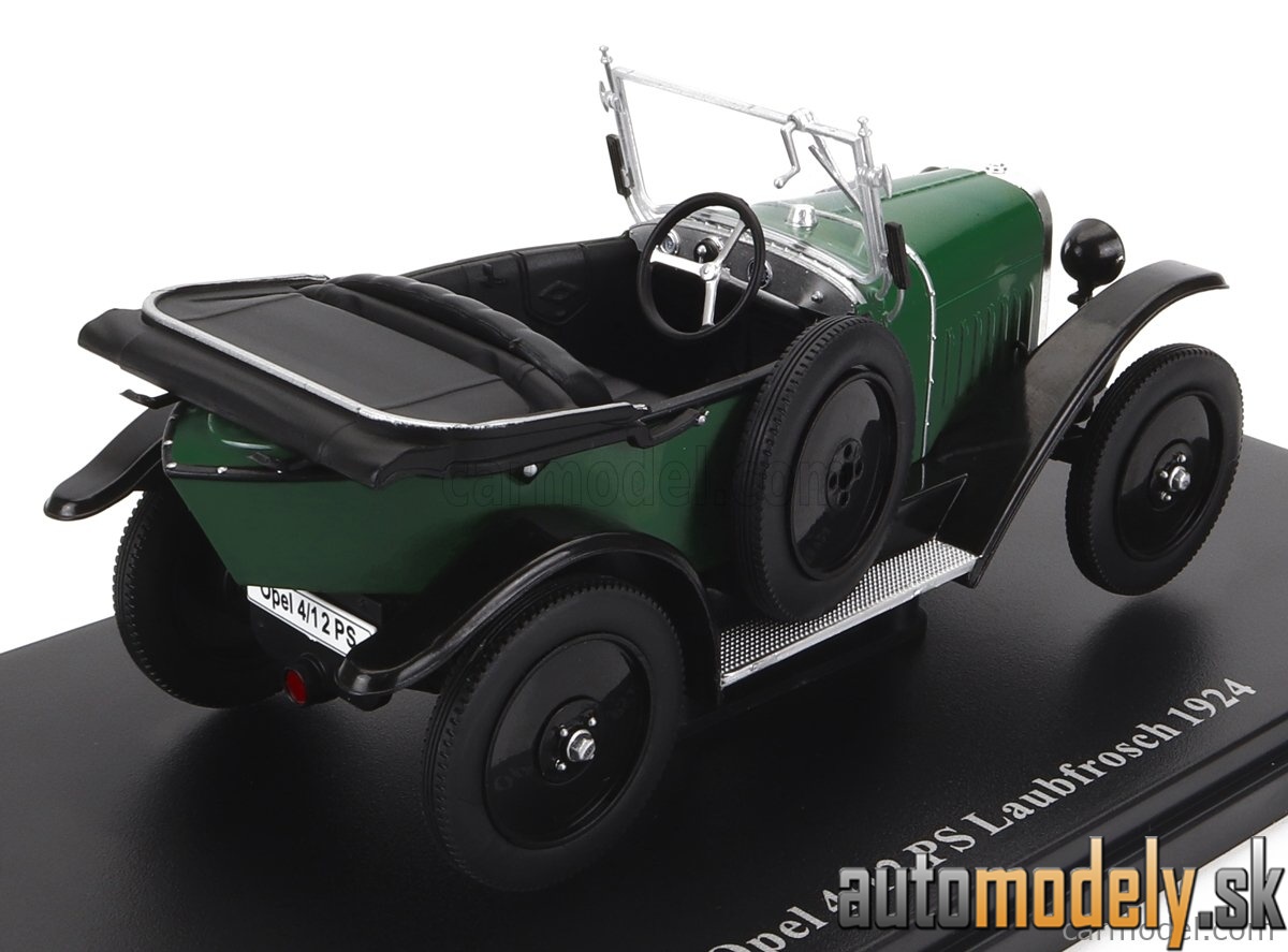 Hachette - OPEL 4/12 PS LAUBFROSCH CABRIOLET OPEN 1924 RED BLACK - 1:24