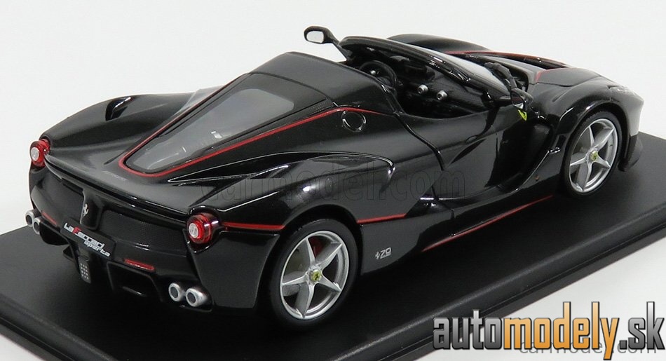 Edicola - FERRARI LAFERRARI APERTA SPIDER 2016 BLACK MET - 1:24