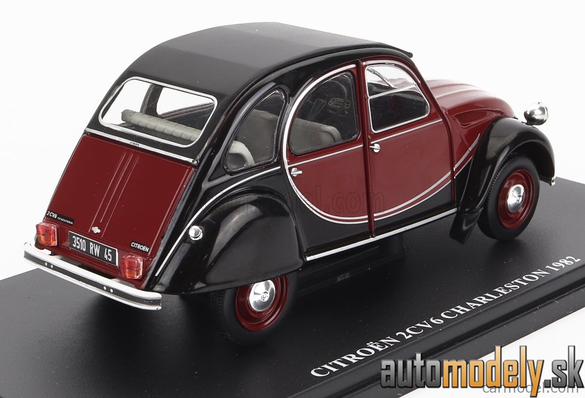 Edicola - CITROEN 2CV CHARLESTON 1982 RED BLACK - 1:24