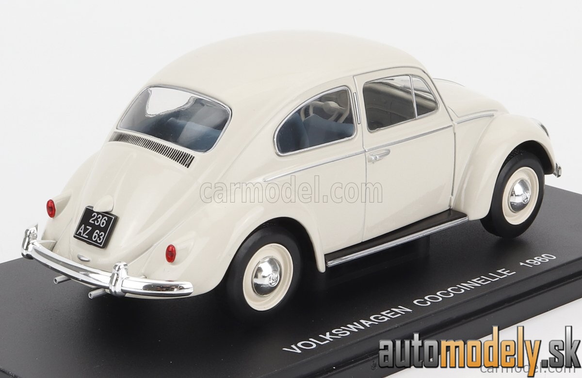 Edicola - VOLKSWAGEN MAGGIOLINO BEETLE COCCINELLE 1960 WHITE - 1:24