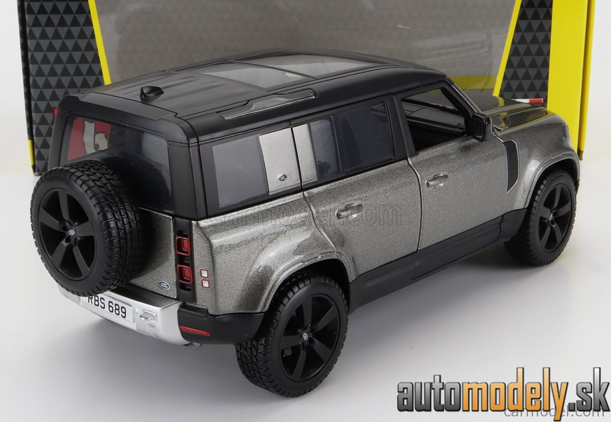 Bburago - LAND ROVER NEW DEFENDER 110 2020 GREY MET BLACK - 1:24