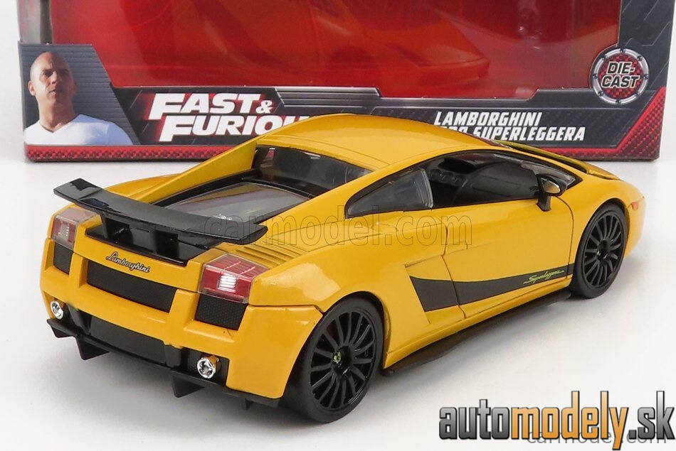 Jada - LAMBORGHINI GALLARDO SUPERLEGGERA 2007 FAST & FURIOUS YELLOW - 1:24