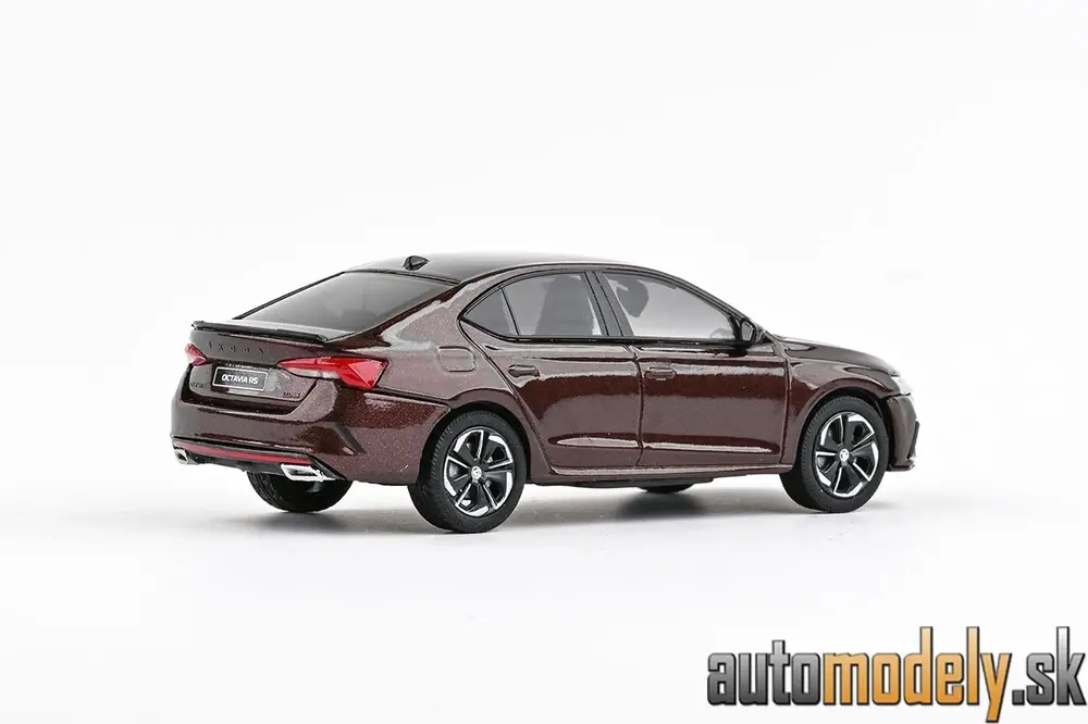 Abrex - Škoda Octavia IV RS (2020) - Hnedá Marrone Metalíza - 1:43