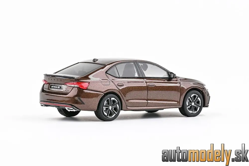  Abrex - Škoda Octavia IV RS (2020) - Hnědá Amber Metalíza - 1:43