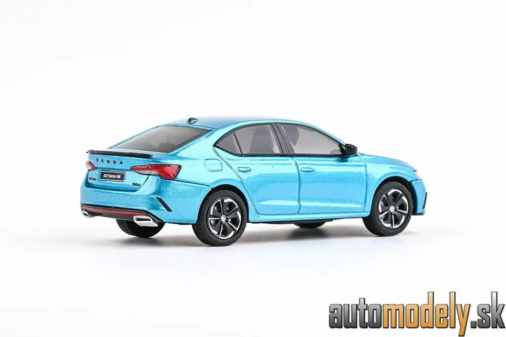  Abrex - Škoda Octavia IV RS (2020) - Modrá Sea Metalíza - 1:43