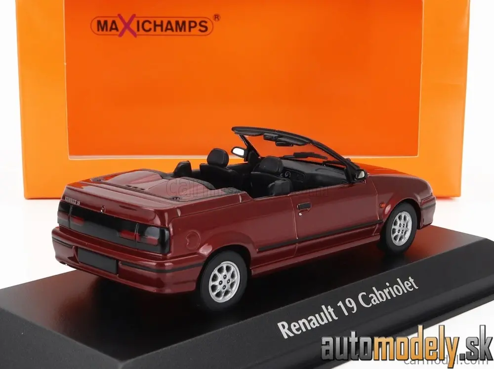 Minichamps - RENAULT R19 CABRIOLET 1992 RED - 1:43
