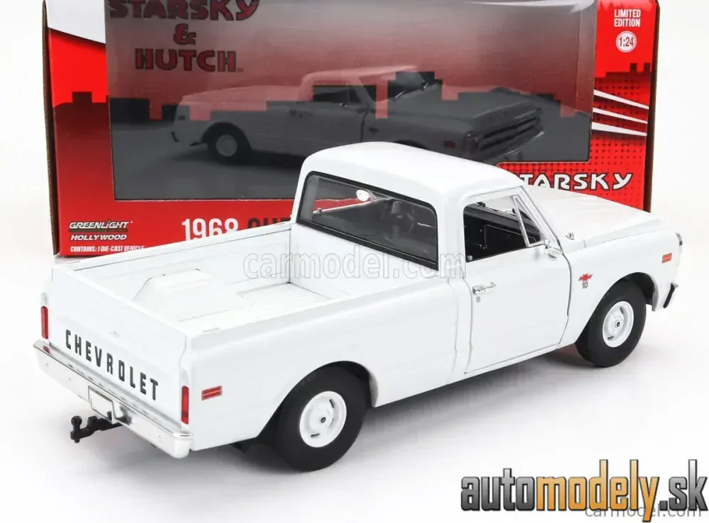 GreenLight - CHEVROLET C-10 PICK-UP 1968 STARSKY AND HUTCH WHITE - 1:24