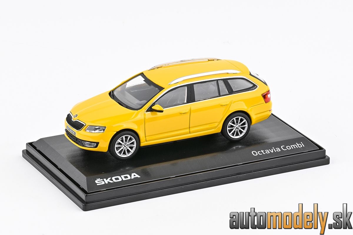 Abrex - Škoda Octavia III Combi (2013) Žltá taxi - 1:43