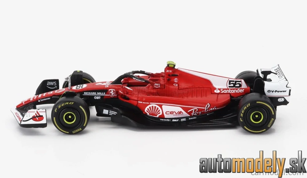 Bburago - FERRARI - F1 SF-23 TEAM SCUDERIA FERRARI N 55 LAS VEGAS USA GP 2023 CARLOS SAINZ - 1:43
