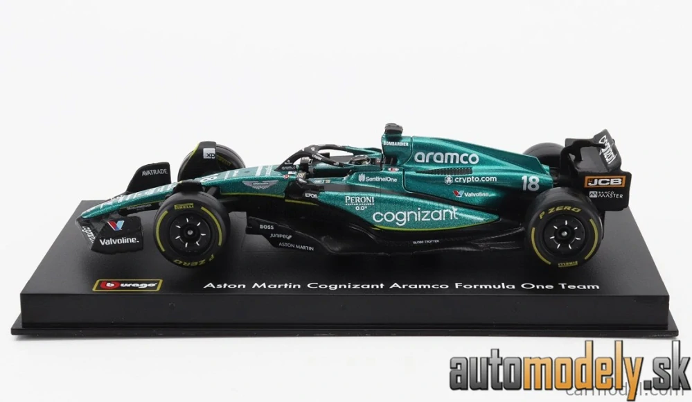 Bburago - ASTON MARTIN - F1 AMR23 TEAM ARAMCO COGNIZANT N 18 SEASON 2023 LANCE STROLL - 1:43