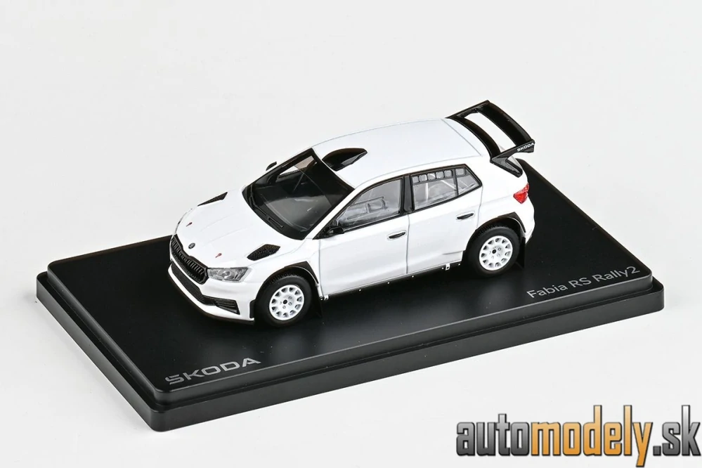 Abrex - Škoda Fabia IV RS Rally2 (2022) biela - 1:43