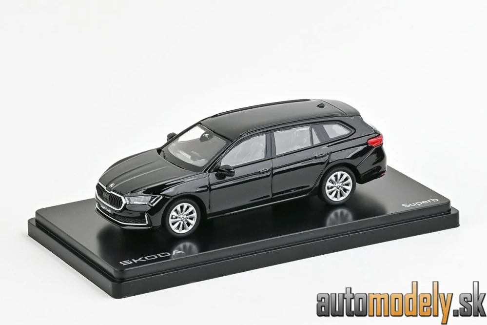 Abrex - Škoda Superb IV Combi (2023) Čierna Ebony Metalíza - 1:43