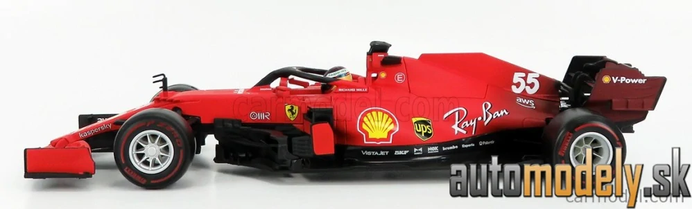 BURAGO - FERRARI - F1 SF21 TEAM SCUDERIA FERRARI MISSION WINNOW N 55 SEASON 2021 CARLOS SAINZ JR. - 1:18