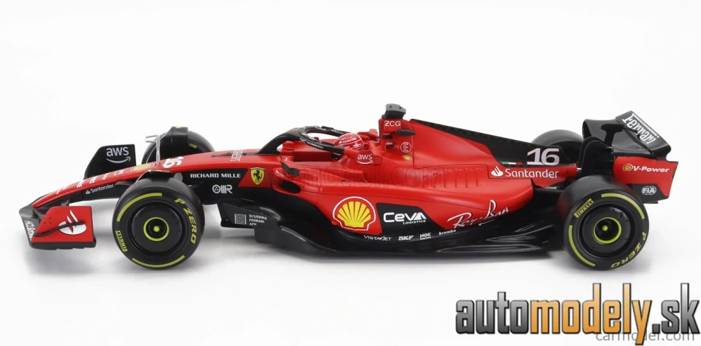 BURAGO - FERRARI - F1 SF-23 TEAM SCUDERIA FERRARI N 16 SEASON 2023 CHARLES LECLERC - 1:18