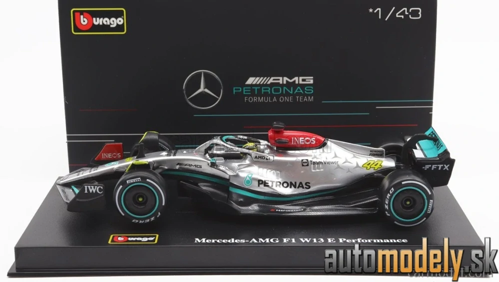 BURAGO - MERCEDES GP - F1 W13E TEAM MERCEDES-AMG PETRONAS F1 N 44 SEASON 2022 LEWIS HAMILTON - 1:43