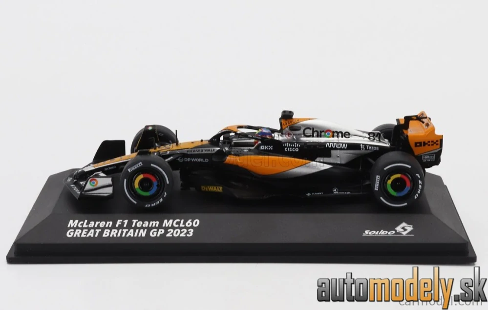 SOLIDO - McLAREN - F1 MCL60 TEAM McLAREN N 81 4th BRITISH GP 2023 OSCAR PIASTRI - 1:43