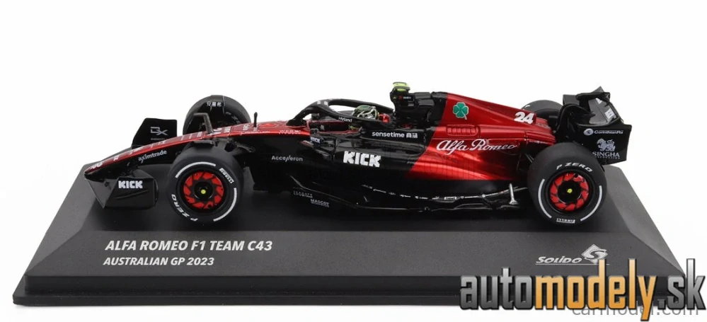 SOLIDO - ALFA ROMEO - F1 C43 TEAM STAKE N 24 AUSTRALIAN GP 2023 GUANYU ZHOU - 1:43