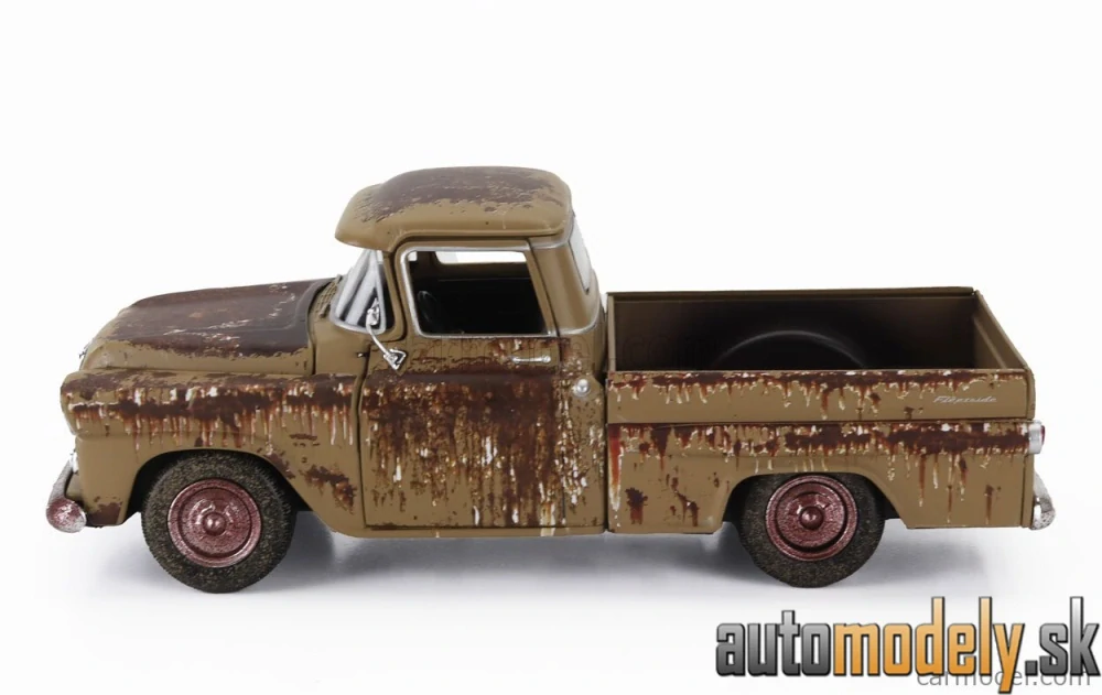 MOTOR-MAX - CHEVROLET - APACHE PICK-UP FLEETSIDE WEATHERED TREASURE 1958 - 1:24