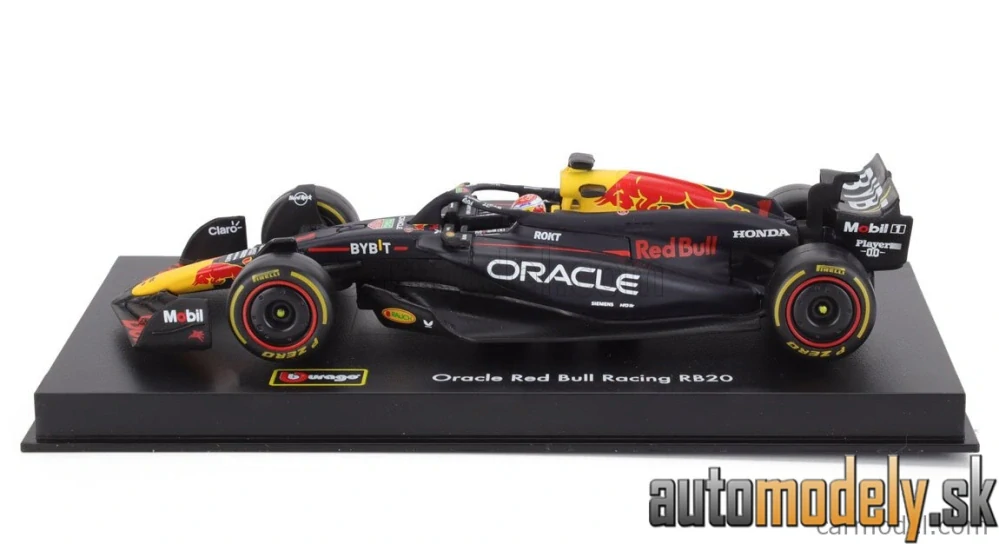 BURAGO - RED BULL - F1 RB20 TEAM ORACLE RED BULL RACING N 1 WORLD CHAMPION SEASON 2024 MAX VERSTAPPEN - 1:43