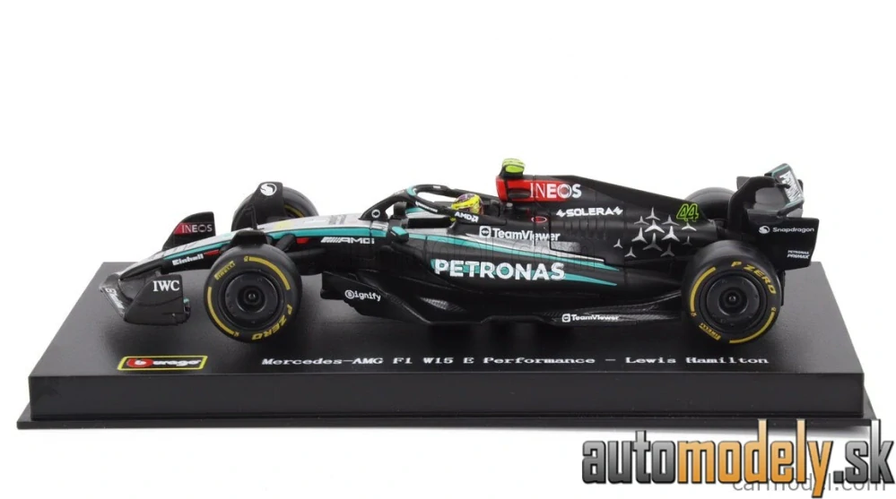 BURAGO - MERCEDES GP - F1 W15 EQ PERFORMANCE TEAM AMG PETRONAS MOTORSPORT N 44 SEASON 2024 LEWIS HAMILTON - 1:43