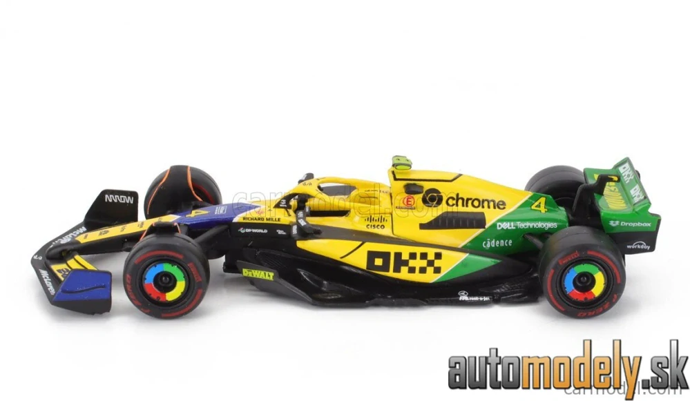 BURAGO - McLAREN - F1 MCL38 TEAM MCLAREN N 4 4th MONACO GP (SENNA 30th ANNIVERSARY) 2024 LANDO NORRIS - 1:43