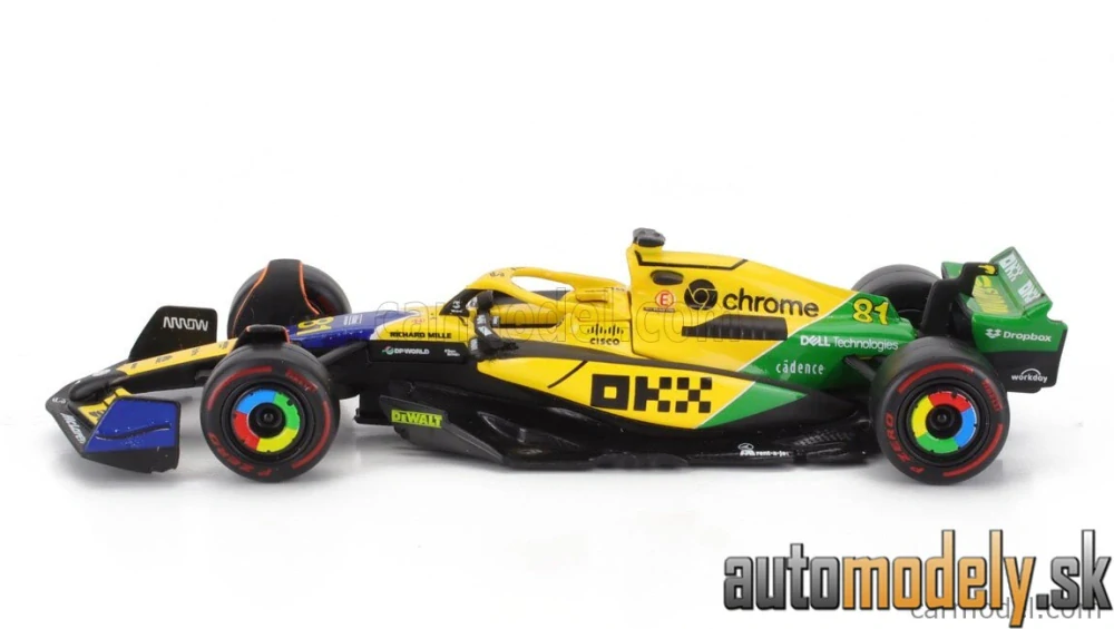 BURAGO - McLAREN - F1 MCL38 TEAM MCLAREN N 81 2nd MONACO GP (SENNA 30th ANNIVERSARY) 2024 OSCAR PIASTRI - 1:43