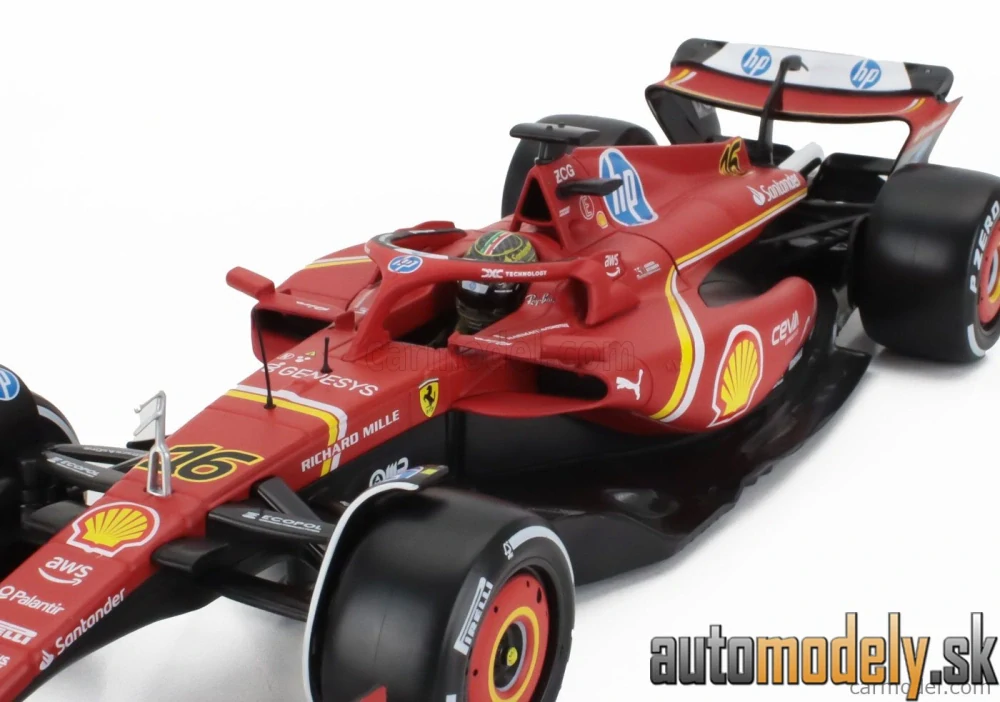 BURAGO - FERRARI - F1 SF-24 TEAM SCUDERIA FERRARI N 16 WINNER ITALY MONZA GP 2024 CHARLES LECLERC - 1:18