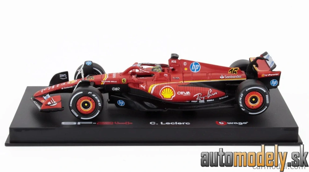 BURAGO - FERRARI - F1 SF-24 TEAM SCUDERIA FERRARI N 16 WINNER ITALY MONZA GP 2024 CHARLES LECLERC - 1:43