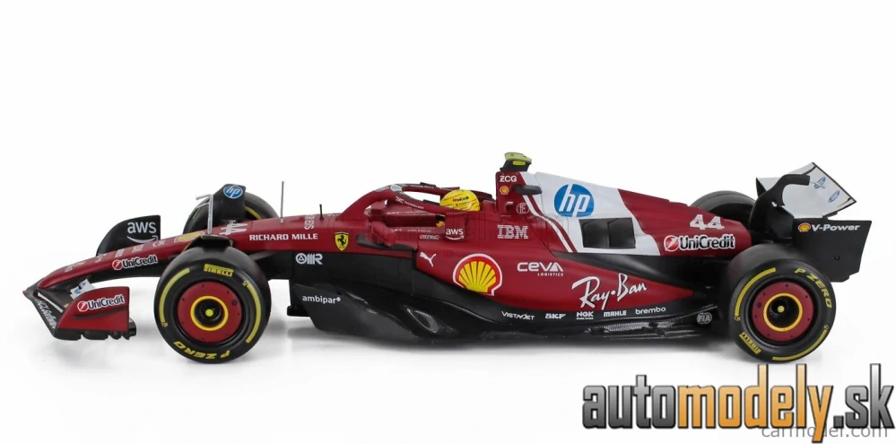 Bburago - FERRARI F1 SF-25 TEAM SCUDERIA FERRARI HP N 44 SEASON 2025 LEWIS HAMILTON - 1:18