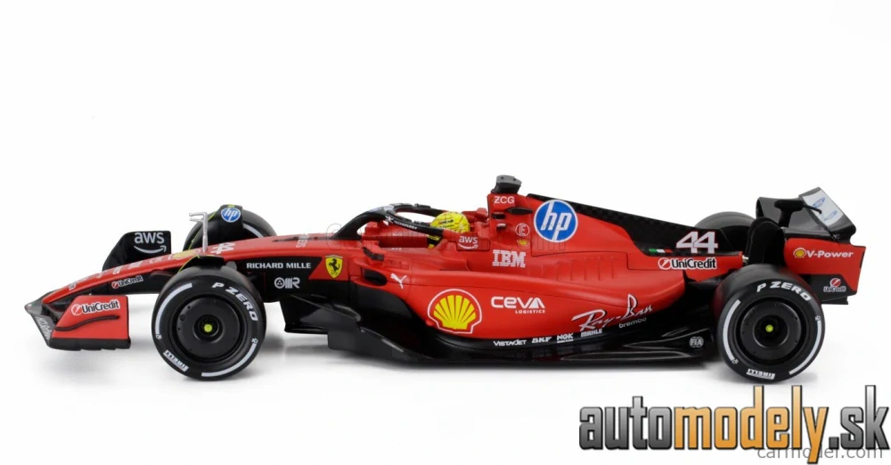 Bburago - FERRARI F1 SF-23 TEAM SCUDERIA FERRARI HP N 44 FIORANO 2025 LEWIS HAMILTON - 1:18