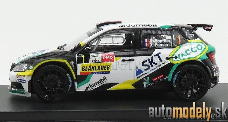 MINIPARTES - ŠKODA FABIA R5 N 1 RALLY YPRES 2018 B.BOUFFIER, X.PANSERI - 1:43