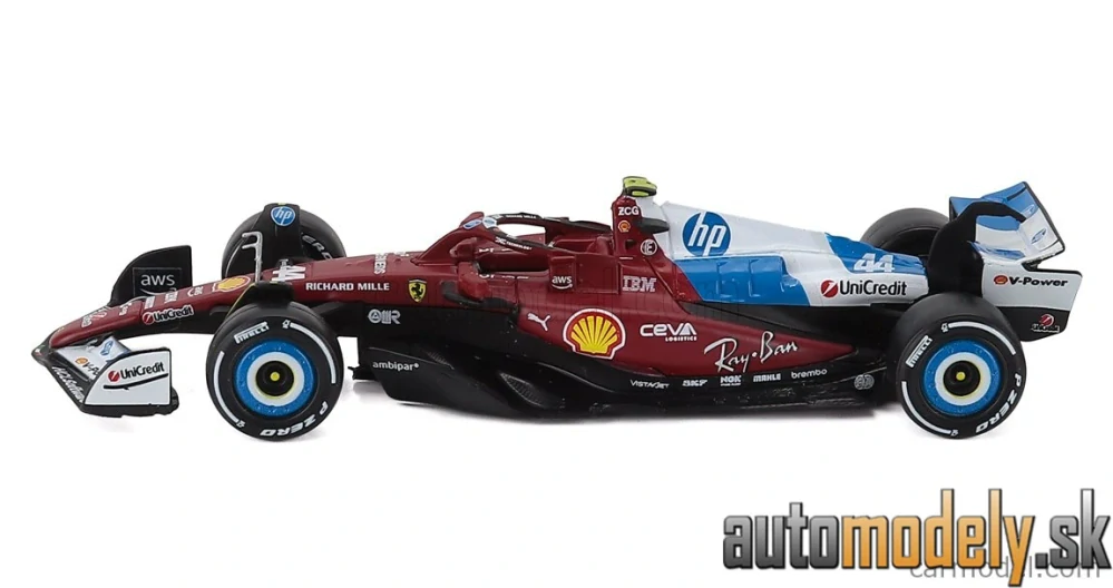 Bburago - FERRARI - F1 SF-25 TEAM SCUDERIA FERRARI HP N 44 MIAMI GP 2025 LEWIS HAMILTON - 1:43